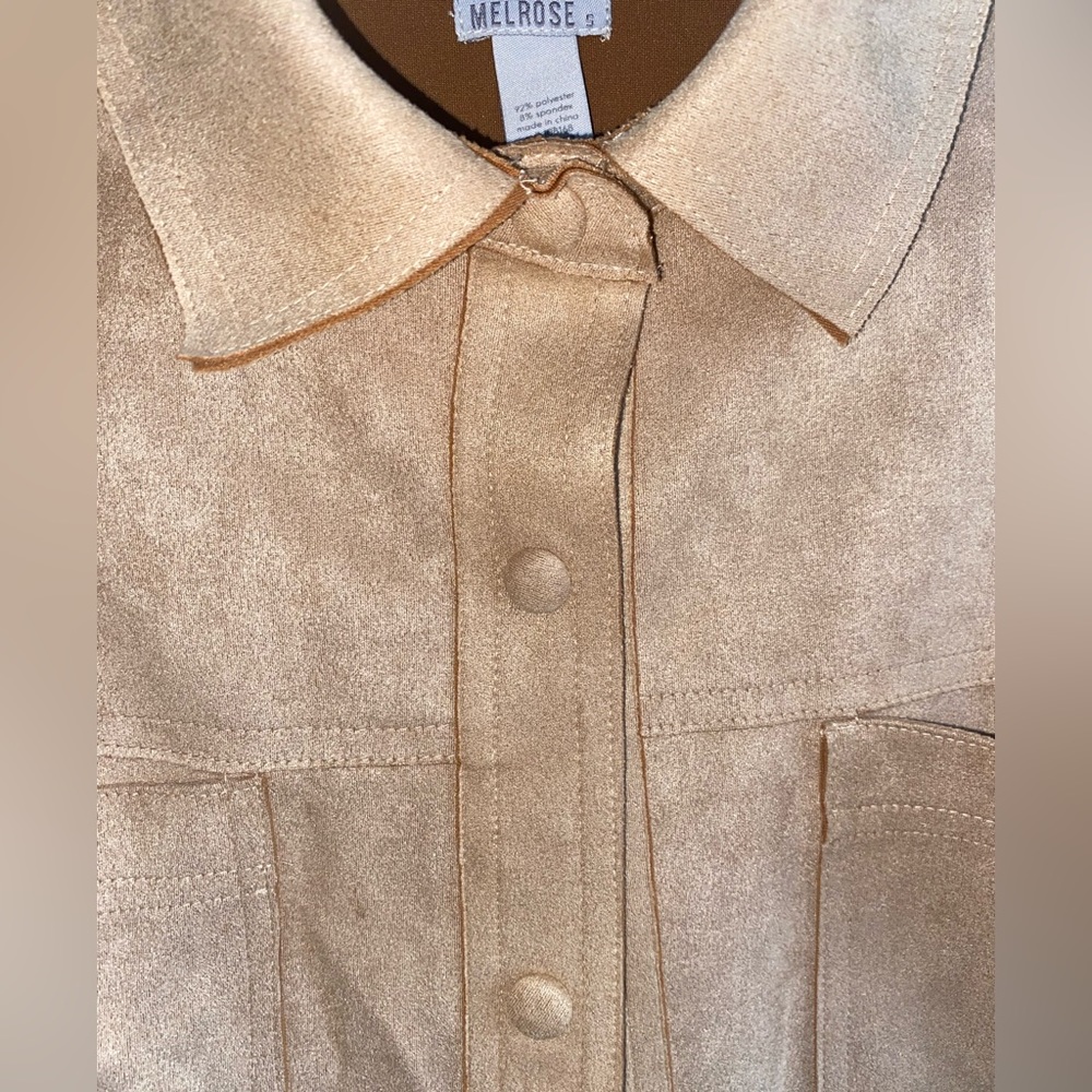 Beige Shacket / Chore Coat - Picture 3 of 9